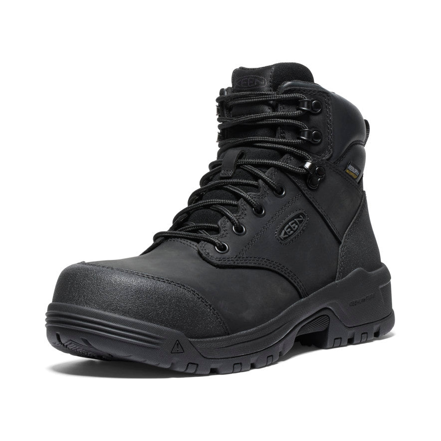 Men's Evanston 6" Waterproof Boot (Carbon Toe)  |  Black/Black