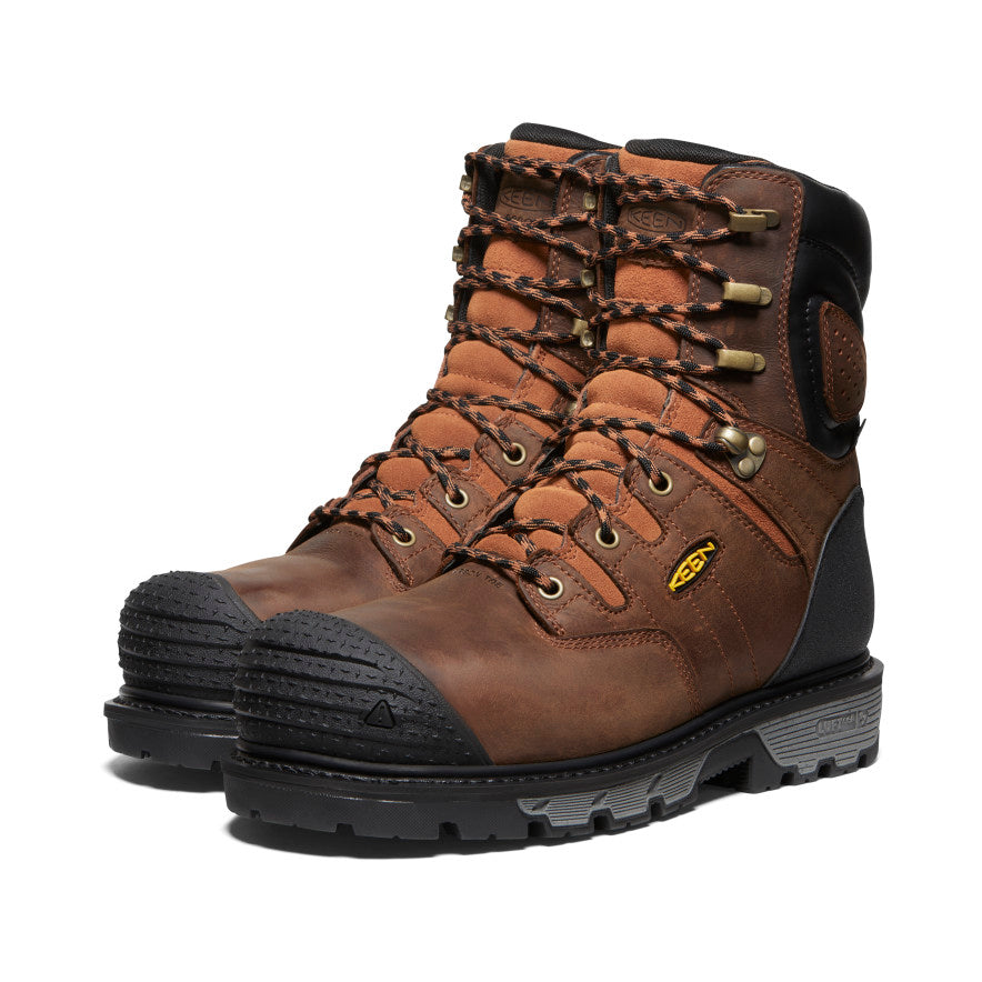 Men's Camden 8" Insulated Waterproof Boot (Carbon Toe)  |  Leather Brown/Black