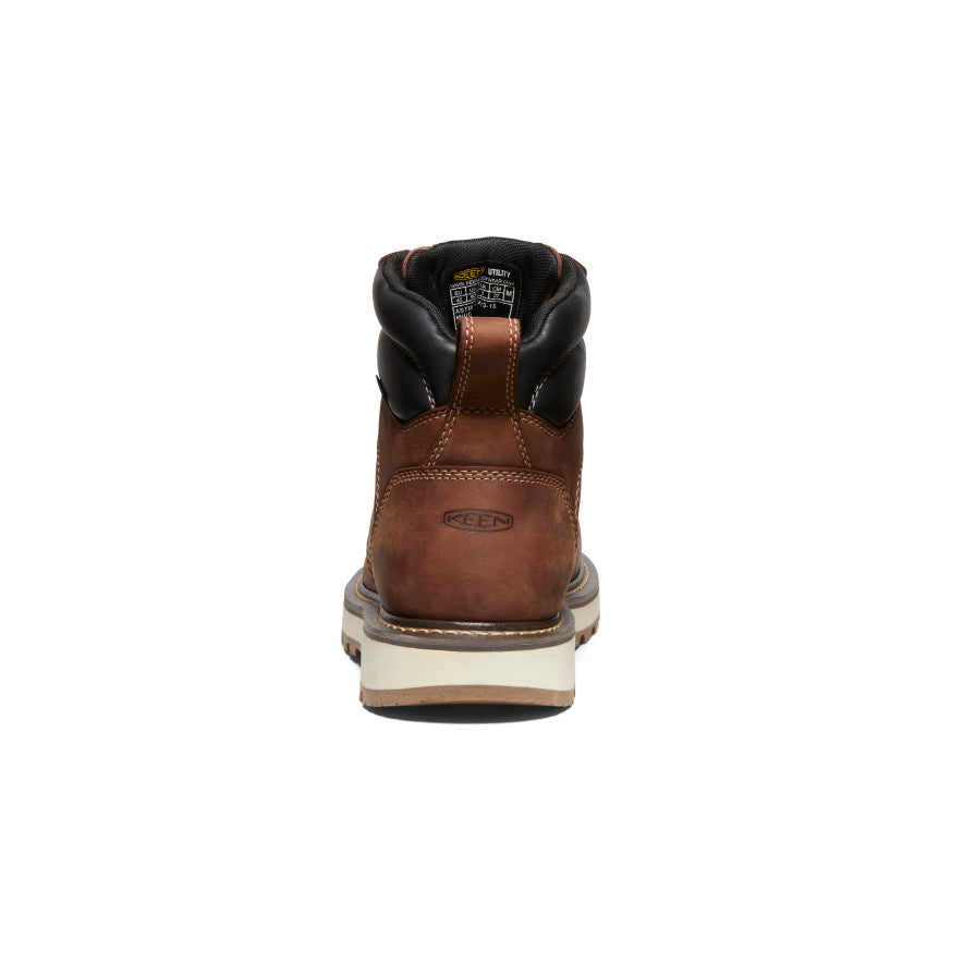 Men's Cincinnati 6" Waterproof 90° Heel Boot (Carbon Toe)  |  Tuscan Red/Sandshell