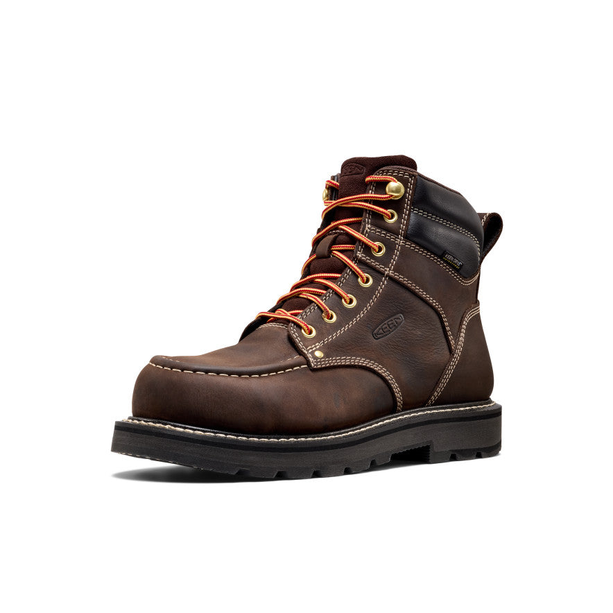 Men's Cincinnati 6" Waterproof 90° Heel Boot (Carbon Toe)  |  Coffee Bean/Black