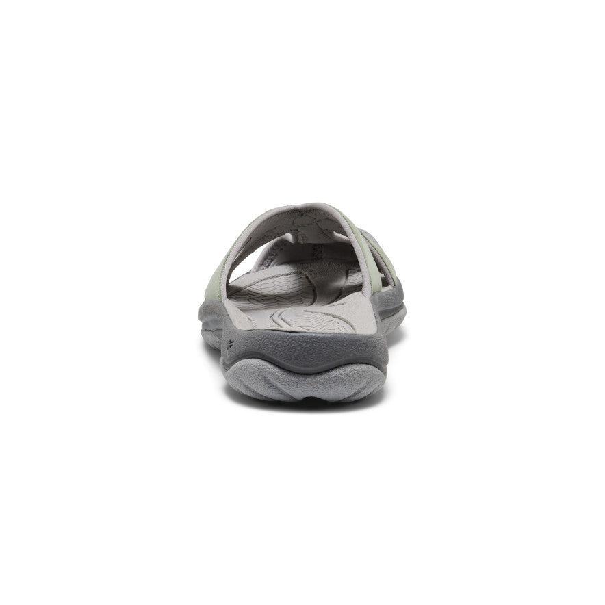 Women's Bali Leather Slide Sandal  |  Lily Pad/Steel Grey